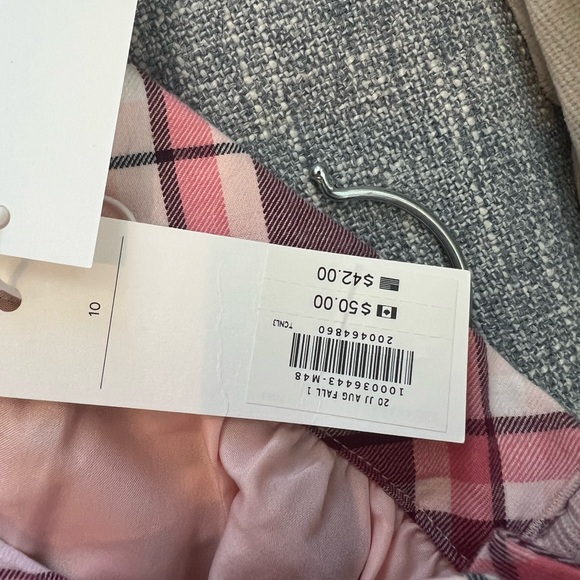 Janie and Jack Pink Plaid Pleated Skater Kilt Equestrian Detail Skirt NWT 10 - Picture 8 of 10